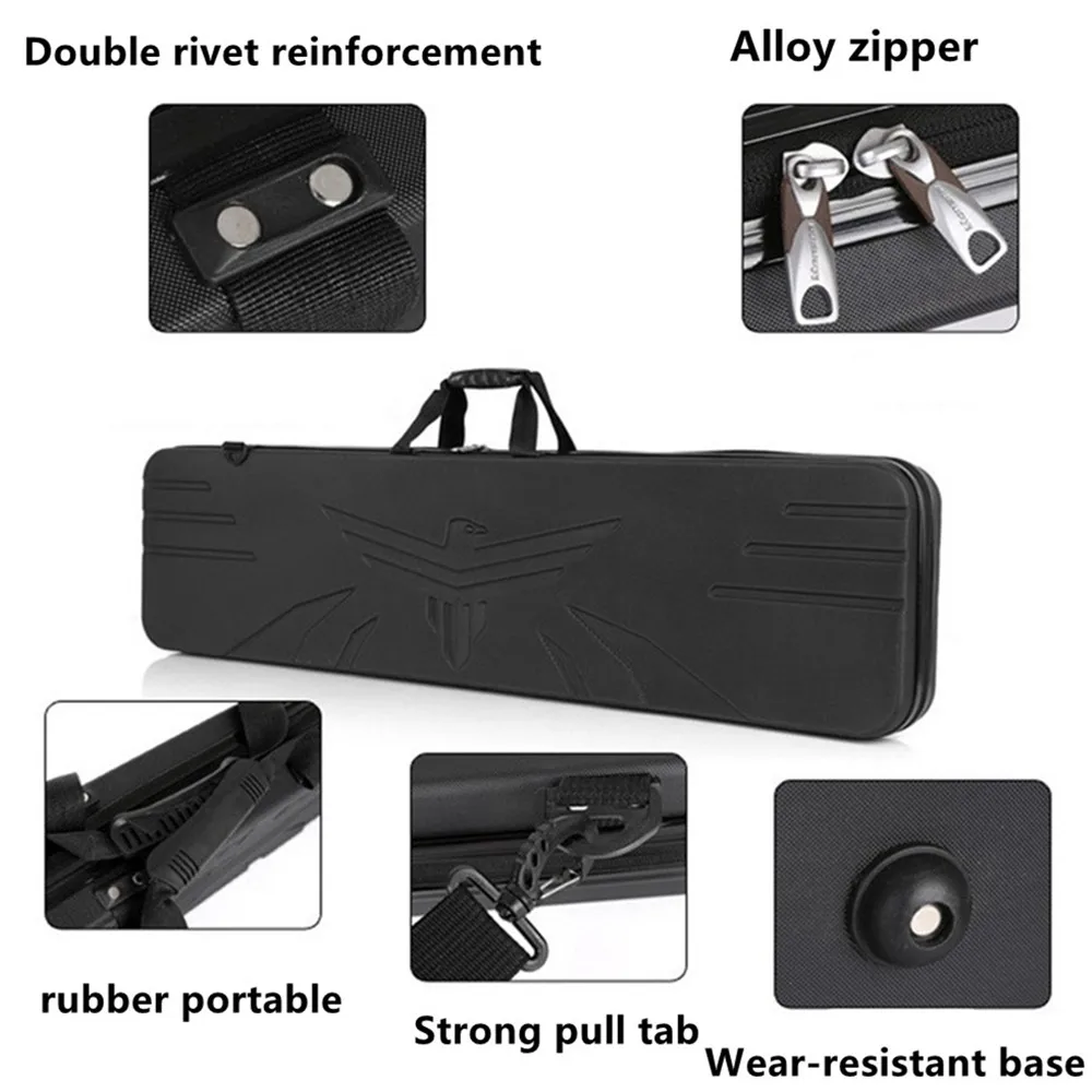 Valigia rigida Soft Bullet Gun Bow Arrow Box Egg Sponge attrezzatura da pesca Drone Tactical Jamming borsa in ABS borsa per attrezzi