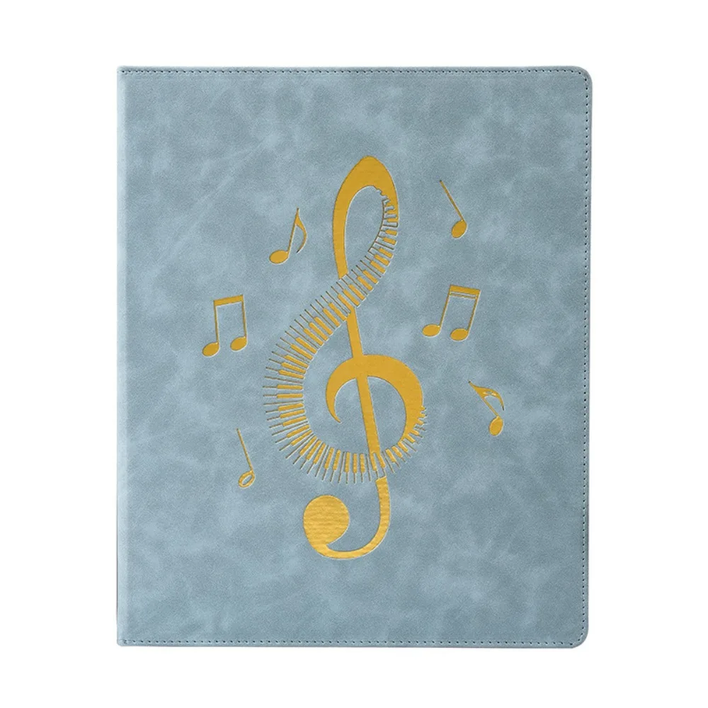 Flexible Loose Leaf Music Score Folder Detachable 20 Pages Piano Music Sheet File Folder Writable Fits Letter Size