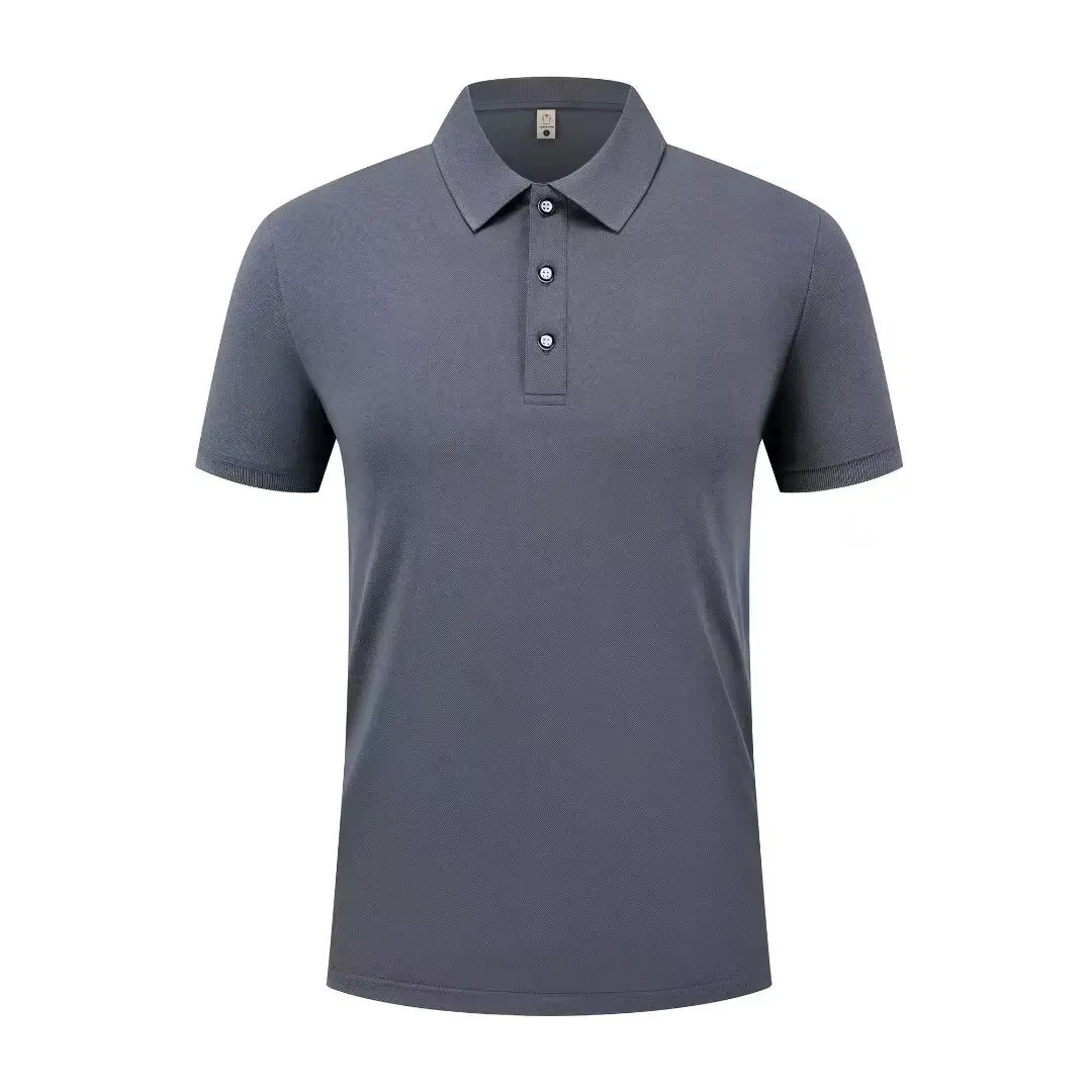 Zomer Casual Sport Sneldrogend Revers Korte mouwen POLO Shirt 23. Effen Kleur Shirt Fietsen Pak Fitness pak Voor Mannen S-4XL
