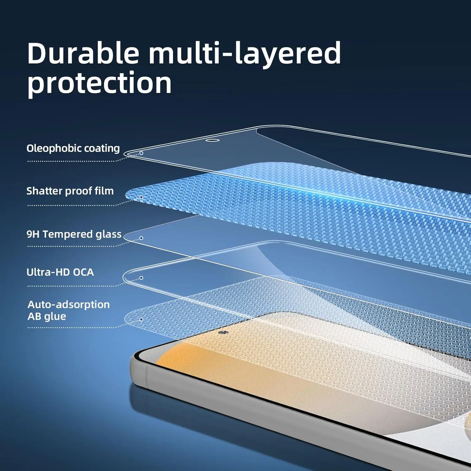 

4 PCS for Samsung Galaxy S24FE HD tempered glass screen protector