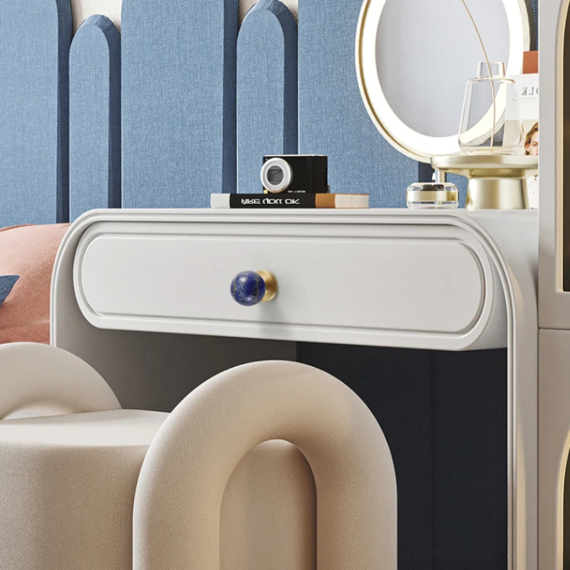 كريستال الرخام جولة الأثاث خزانة مشروبات درج خزانة خذاء مقبض صغير الشمال نمط النحاس الأبيض ثقب واحد مقبض الباب