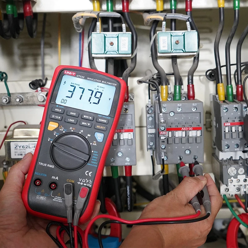 UNI-T UT533 True RMS Insulation Resistance Tester Digital Multimeter Auto Range AC DC ohm Megohmmeter Voltmeter Capacitance Test