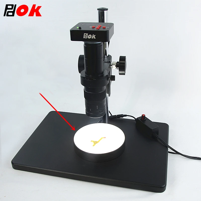 

Microscope led Lamp Bottom Supplementary Light Source LED Light for Industrial Stereo Digital or Binocular Microscope