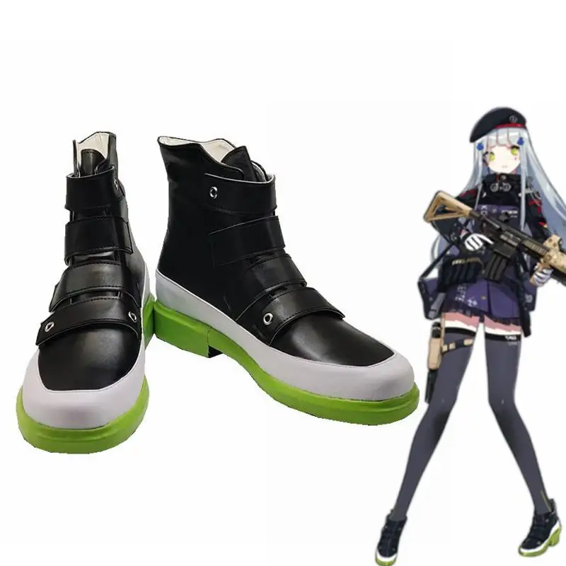 HK416 Cosplay Anime juego niñas disfraz de primera línea zapatos mujeres fiesta de Halloween zapatos de juego de rol