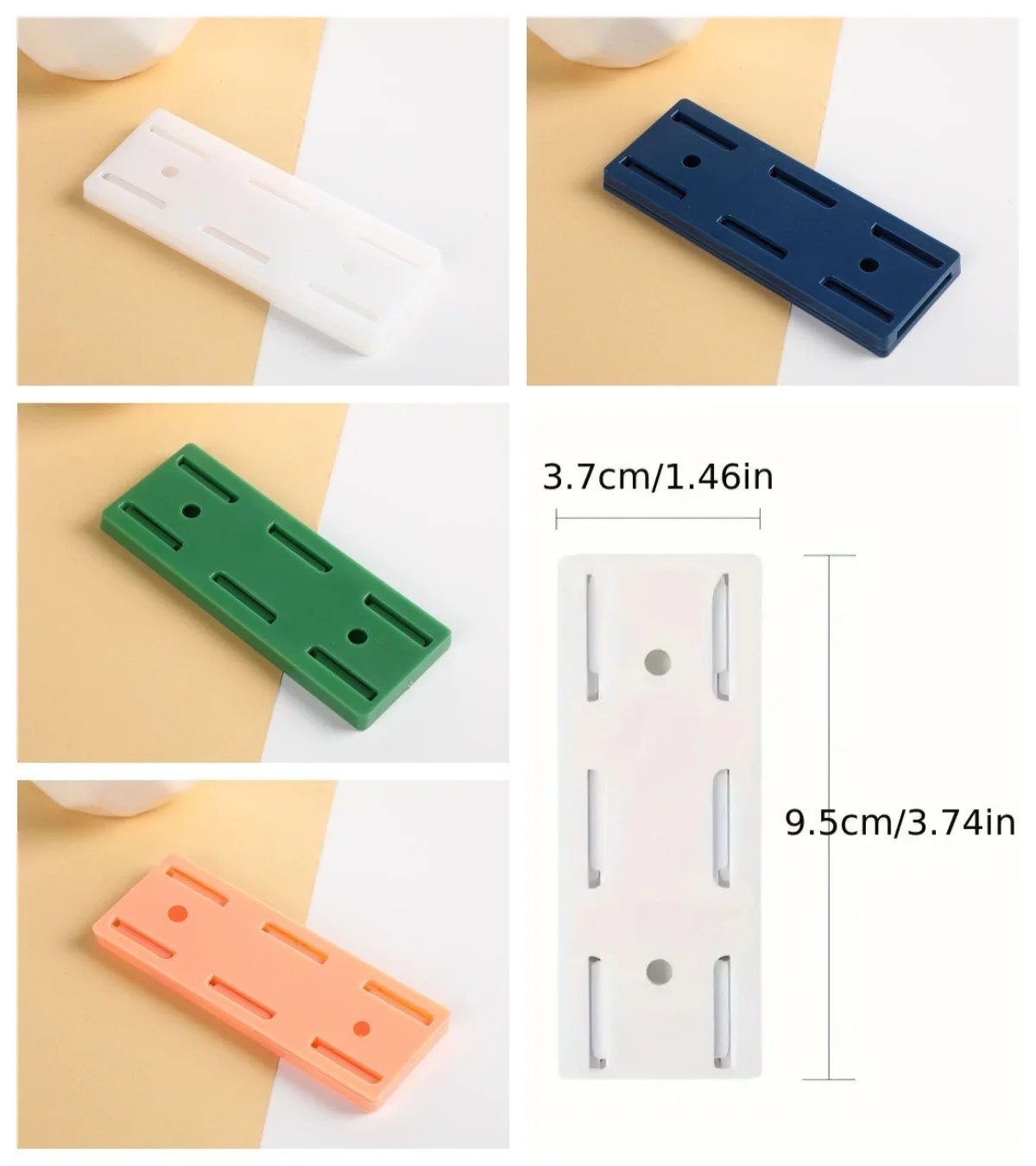 Wall-Mounted Holder Punch-Free Plug Fixer Self-Adhesive Socket Fixer Cable Power Strip Holder Cable Wire Organizer Rack