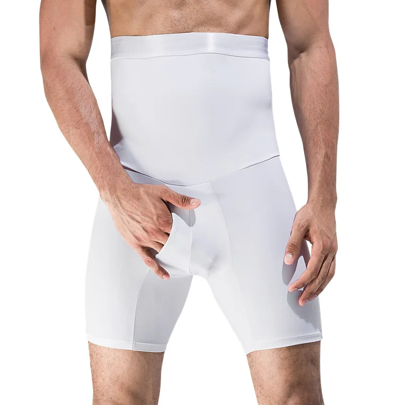 Hommes contrôle culotte minceur taille formateur corps Shaper cuisse tondeuse Boxer sous-vêtements abdominaux