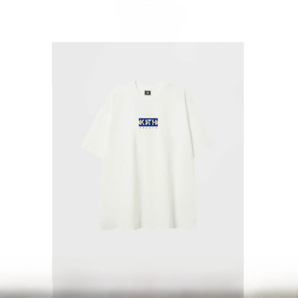 

KITH Heavyweight Summer ort Sve T-irt Printed Casual Loose Fit Youthful Trend Spring Summer Collection Men's Faion