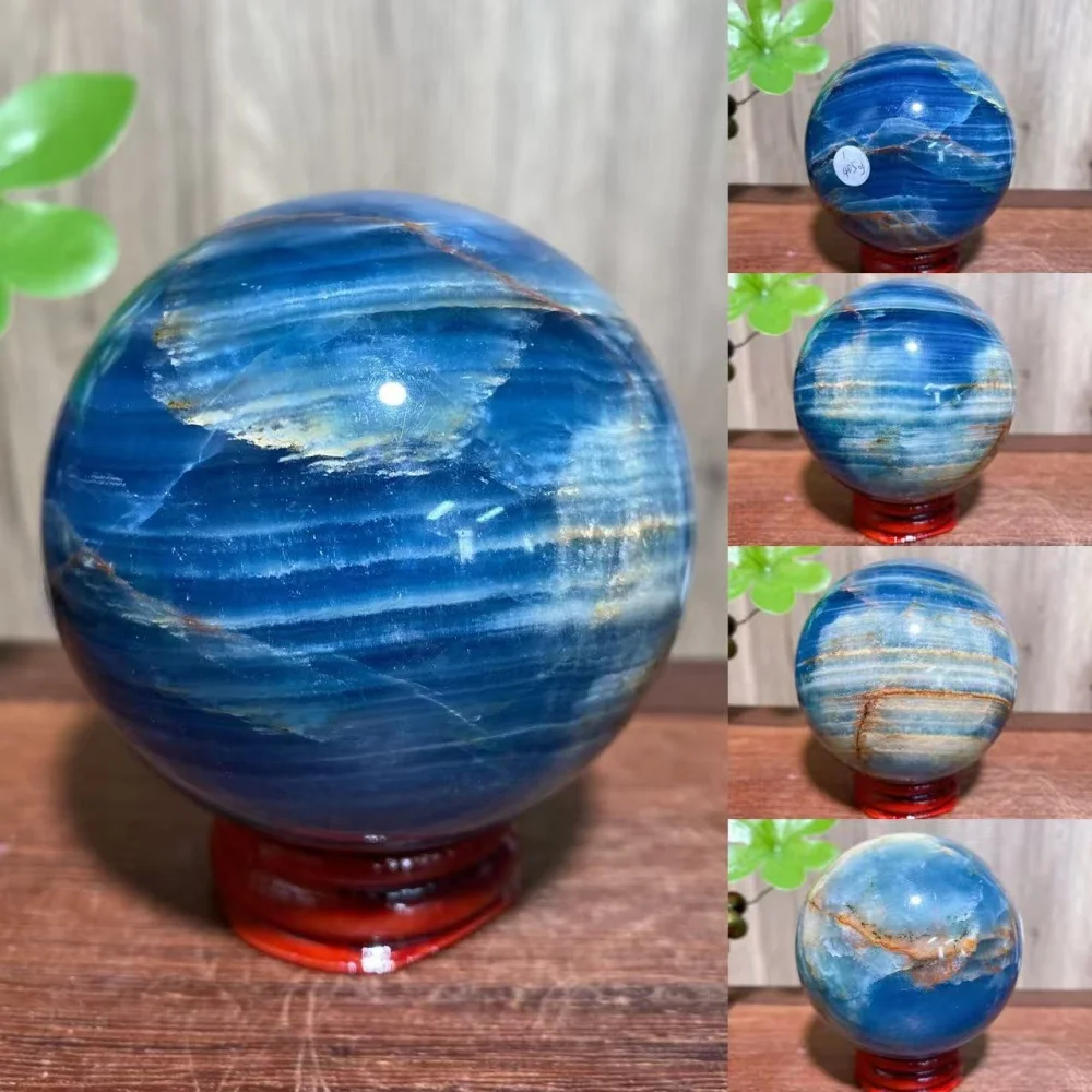 

1 шт. натуральный синий оникс нефритовая сфера камень целебный кристалл Рейки энергетический домашний декор фэн-шуй украшения подарок