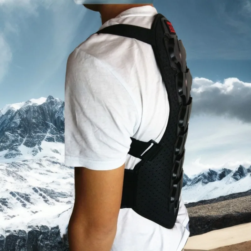 دراجة نارية الظهر حامي دراجة نارية سباق التزلج ركوب التزلج المضادة للسقوط سترة واقية التروس درع حماية العمود الفقري