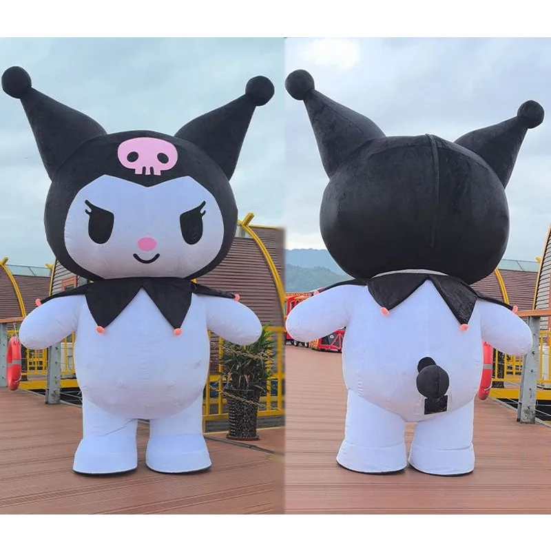 2m Sanrio anime inflatable Hello Kitty Kuromi My melody Cinnamoroll cartoon doll costume cosplay comic exhibition costume gift