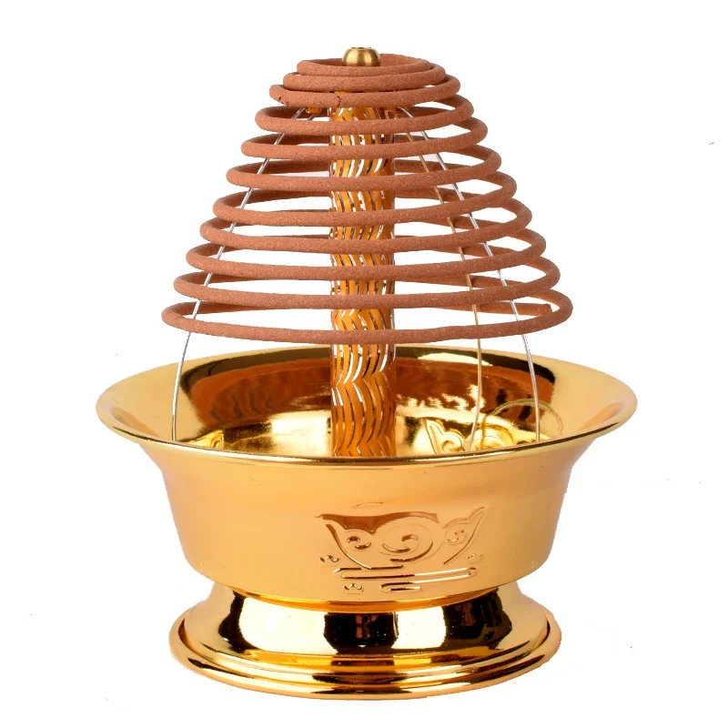 Incense holder, metal incense burner, Buddha, pray for peace home decor  zen garden  incenso  mosquito coil holder