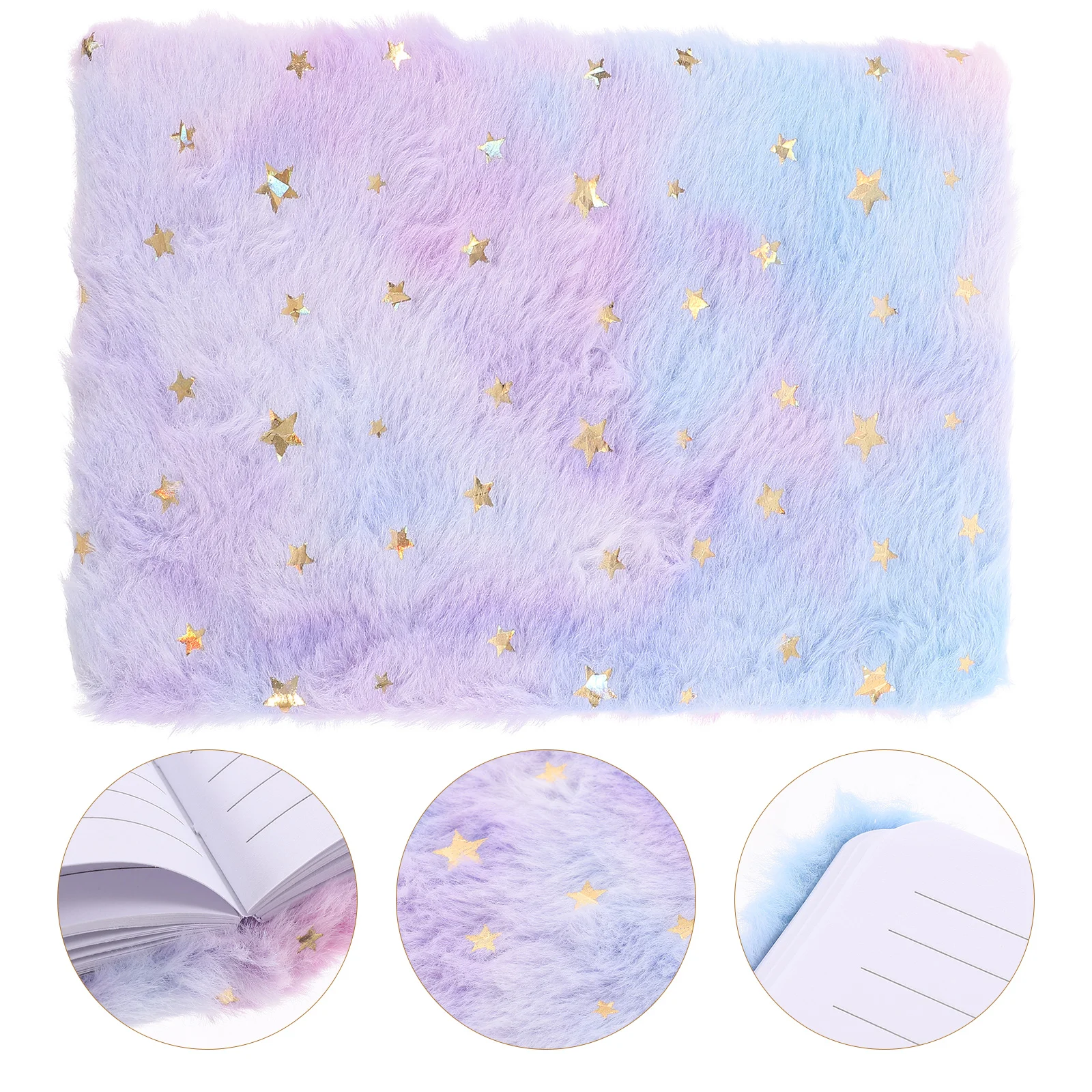 Cuaderno de felpa Cuadernos lindos Bloc de notas de boceto borroso Bloques de notas esponjosos para mujeres Pequeño oficina