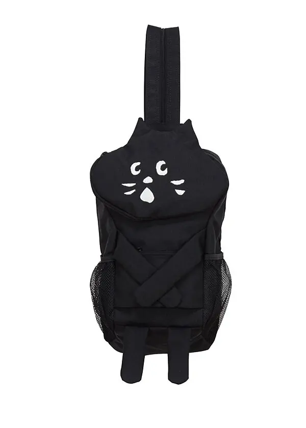 

Japanese And Korean Fashion New Cartoon Cat Shaped Design, Casual And Versatile, Large Capacity Canvas Backpack For Women Trendy