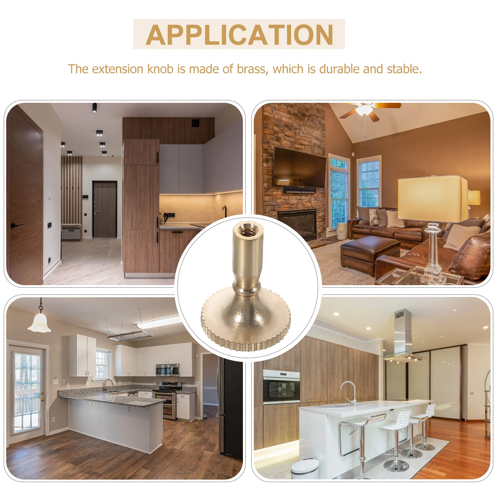 

2Pcs Metal Handle Lamp Turn Knobs Premium Copper Rotary Switch Replacement for Table Floor Wall Lamps Light Socket Knob