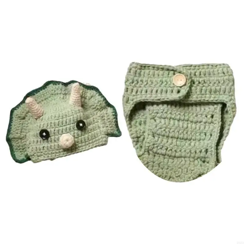 R66D Shower Hat and Pants Set Comfortable and Stylish Newborn Photoshoots Props