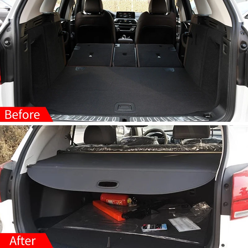 For BMW X3 2011 2012 2013 2014 2015 2016 2017 Retractable Trunk Cargo Cover Parcel Rack Waterproof Shield Auto Accessories