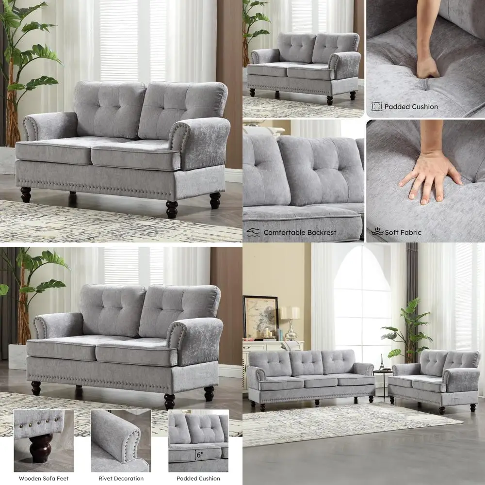 7 pieces outdoor patio dining set, 6 cream stackable metal dining chairs and 47.2