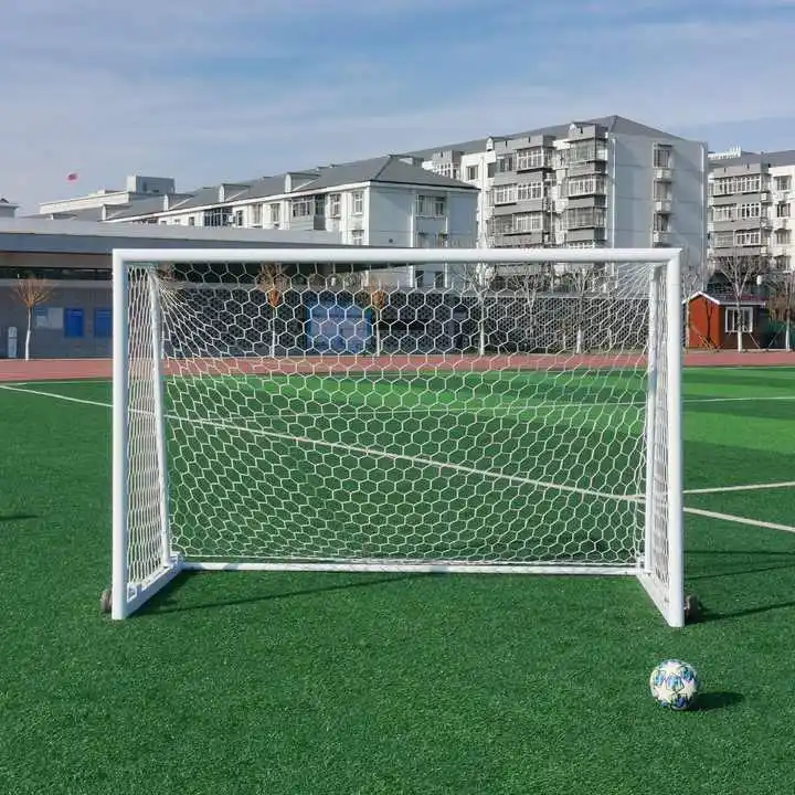 Marco de aluminio para juegos al aire libre de 3*2M con ruedas, portería de fútbol sala para entrenamiento