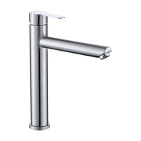 Tall Bathroom Faucets, Water Basin Mixer, Sink Tall Faucet, Gourmet Washbasin Taps, Hot Cold Rotating, Stainless Steel Tapware