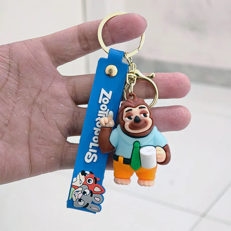 لطيف Zootopia المفاتيح شخصية كرتونية جودي نيك رئيس بوجو كيرينغ معلقة الأزواج حقيبة الديكور مهرجان هدية