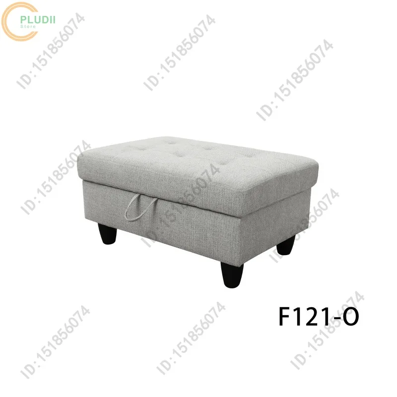 أرائك من الفلانيل باللون الرمادي الفاتح مكونة من 3 قطع طقم أريكة لغرفة المعيشة أريكة مقطعية ناعمة من القطيفة مع كرسي استوديو مكتب الشقة المنزلية