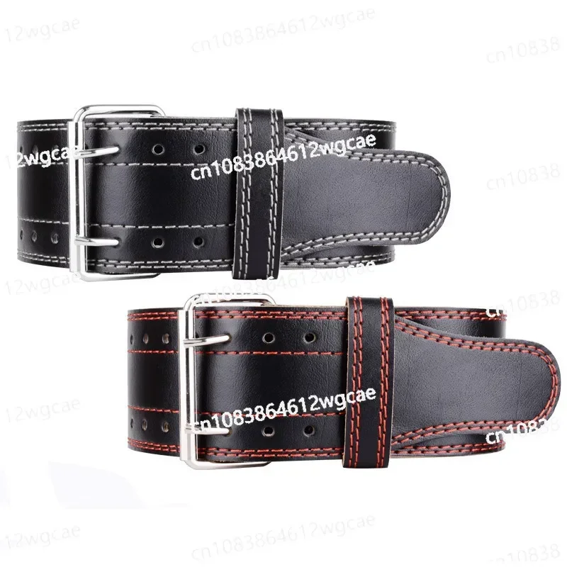 

Cowhide Weightlifting Training Belt Bodybuilding Gym Lumbar Belt Fitness Workout Back Protector 6MM Thickened Gym Belt