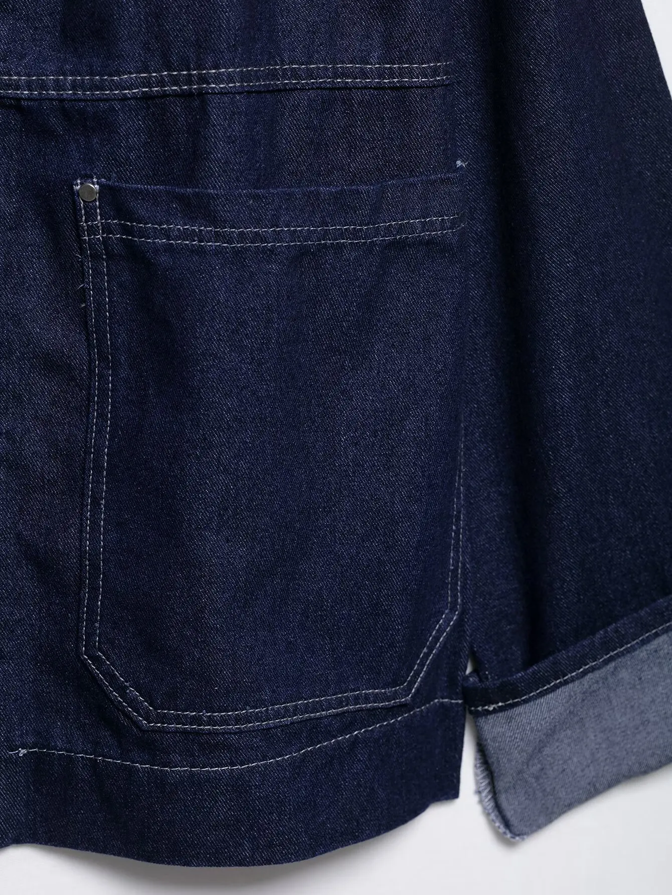 2025 DONNA Moda Stile Europeo e Americano Autunno Nuova Manica Arricciata Denim Top Chic Risvolto Cerniera Cappotto Allentato Tuta Sportiva Mujer