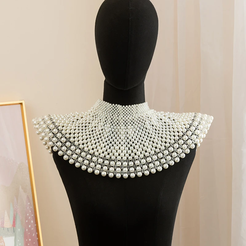 Crystals Bead Wedding  Jewelry Necklaces Accessories for Girls Evening Dress Shawl Bridal Shoulders Chain