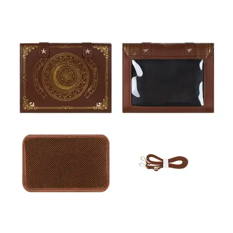 Kawaii Star Moon Badge Display Axelväska Magisk Bokdesign Transparent Fönster Dam Messenger Väska PU Flickor Ita-väska Lolita 10 best sales bokformad väska - №3