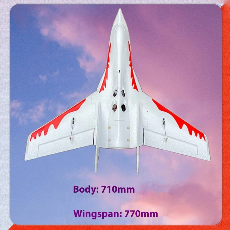 

Qlq Rc Plane Aircraft Model Sword T770 64mm Culvert Epo Drop Resistant Delta Wing Fixed Wing Remote-controlled Aircraft Toy