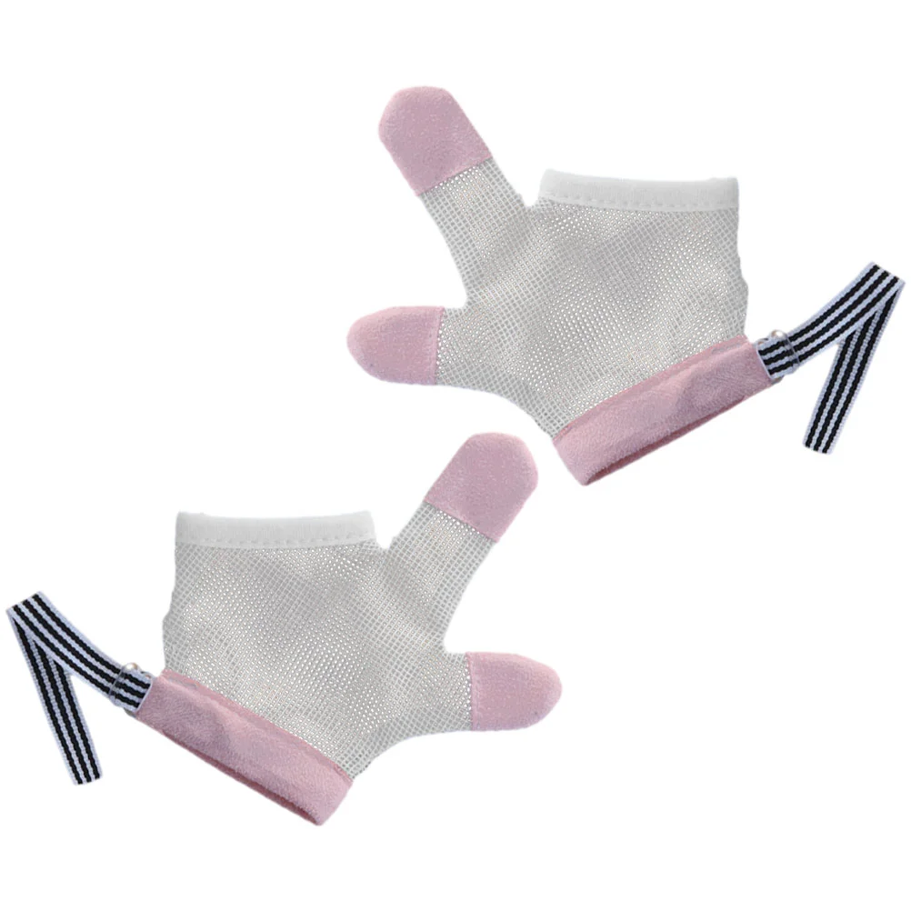 

1 Pair Baby Stop Thumb Sucking Mesh Gloves Infant Finger Sucking Stop Guard thumb sucking stop for kids