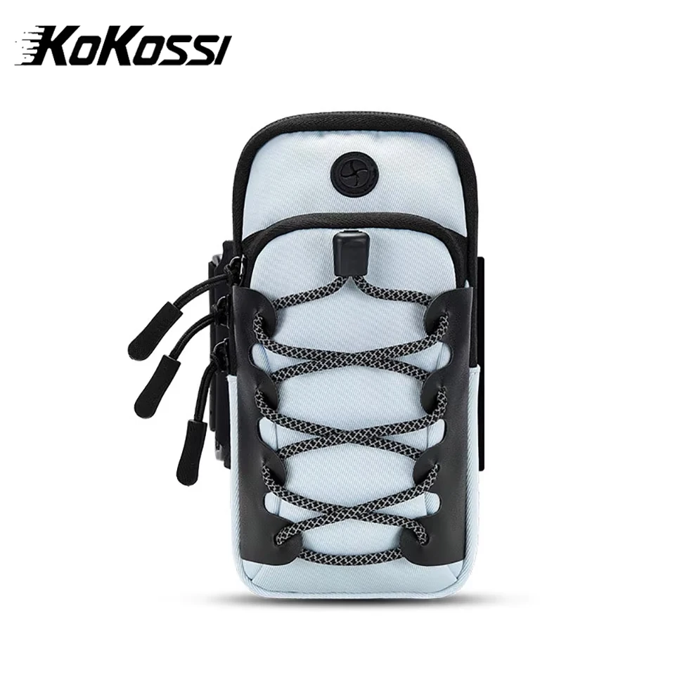 KoKossi Reflective Mobile Phone Arm Bag Sports Fitness Jogging Running Phone Holder Bag Outdoor Gym Men Women Armband Bag