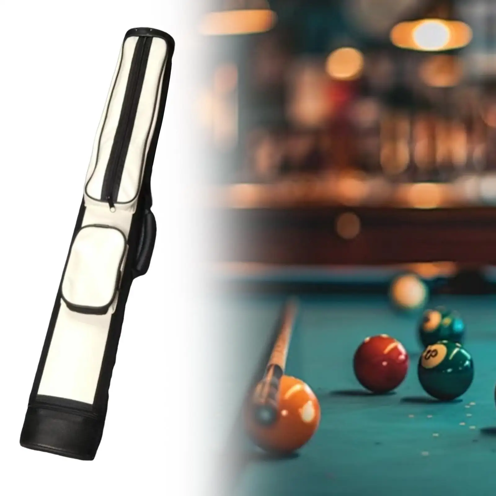 

Pool Cue Case 4 Holes Travel Pool Table Accessories Billiard Pool Cue Bag