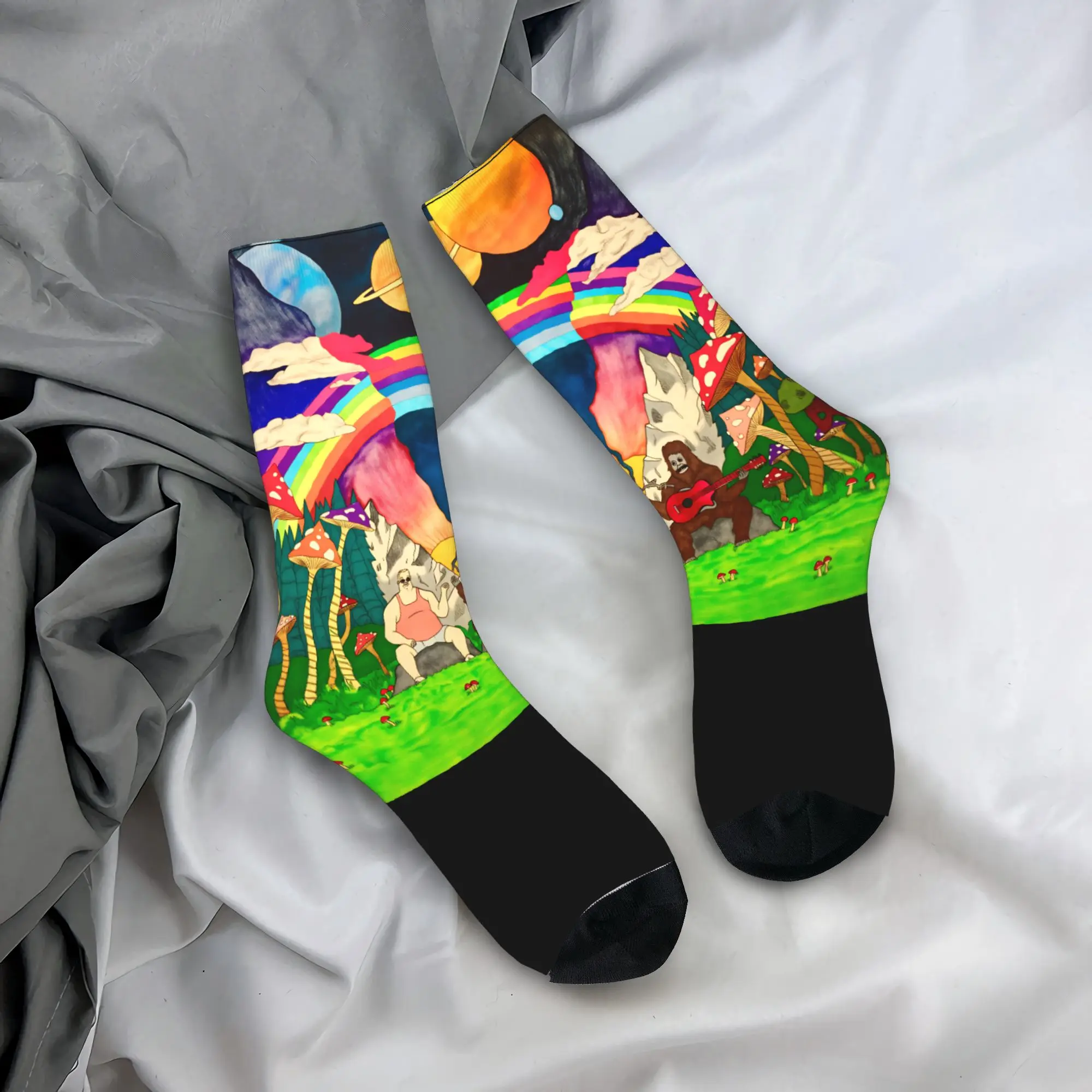 

Cartoon The Big Lez show Stockings Printed Funny Socks Winter Anti-Slip Socks Unisex Men Running Sports High Quality Socks