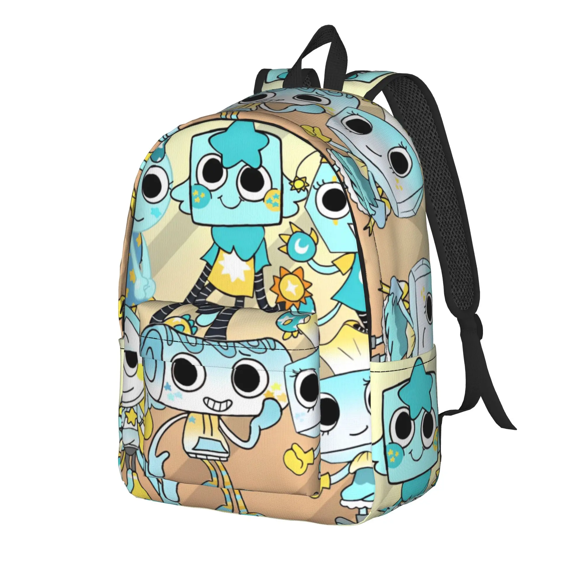 Dandys World Cartoon Game Backpack for Men Women Cool Student Work Daypack  College Canvas Bags Gift