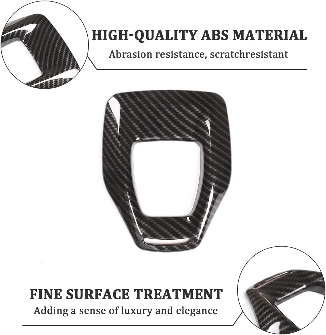 ABS Carbon Fiber Car Center Console Gear Shift Panel Frame Cover Trim For Alfa Romeo Stelvio 2020 Interior Accessories