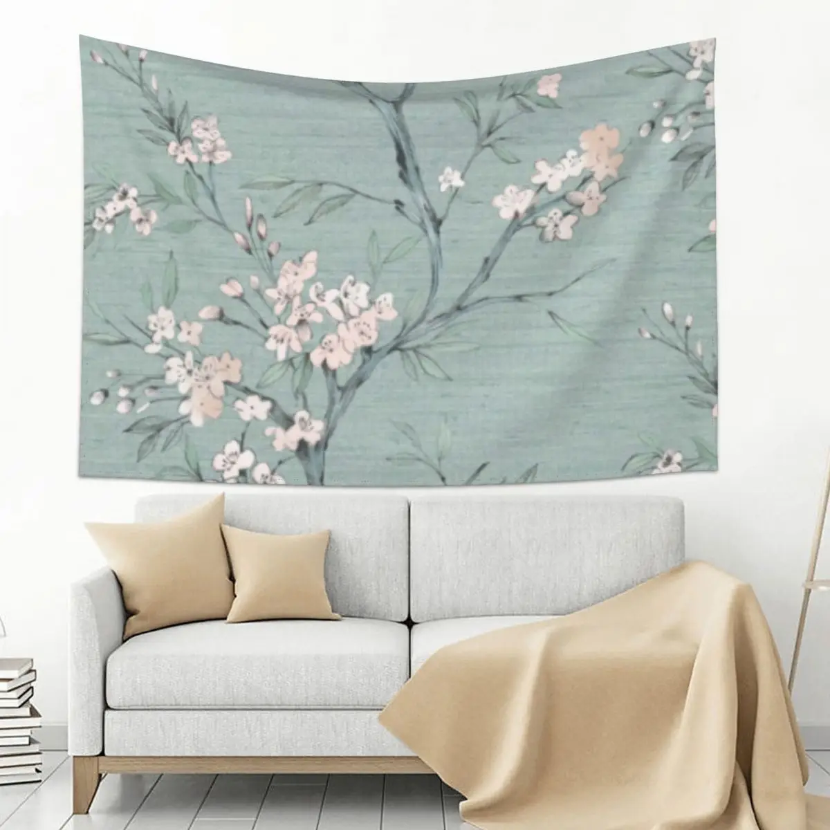 

Duck egg Oriental blossom Tapestry House Decorations Wall Hangings Decoration Art Mural Tapete For The Wall Tapestry