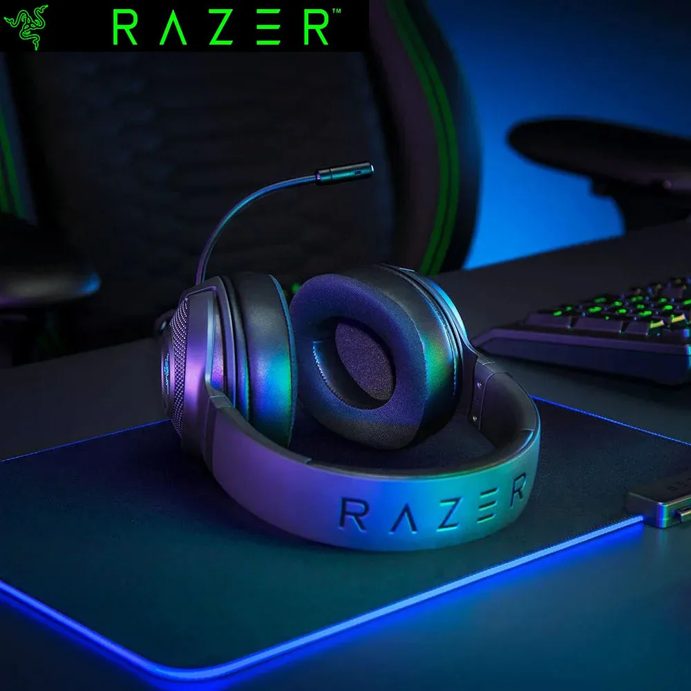 RAZER KRAKEN V3 X Headset Wired 7.1 Surround Sound with Cardioid Microphone Active Noise Reduction USB Interface for Gamerst