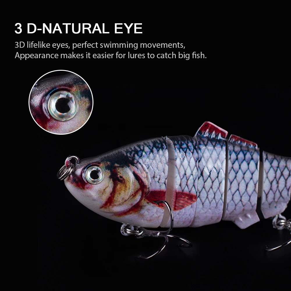 Hanlin Crankbait hundible 17g – Señuelo articulado 6 segmentos - imagen 2