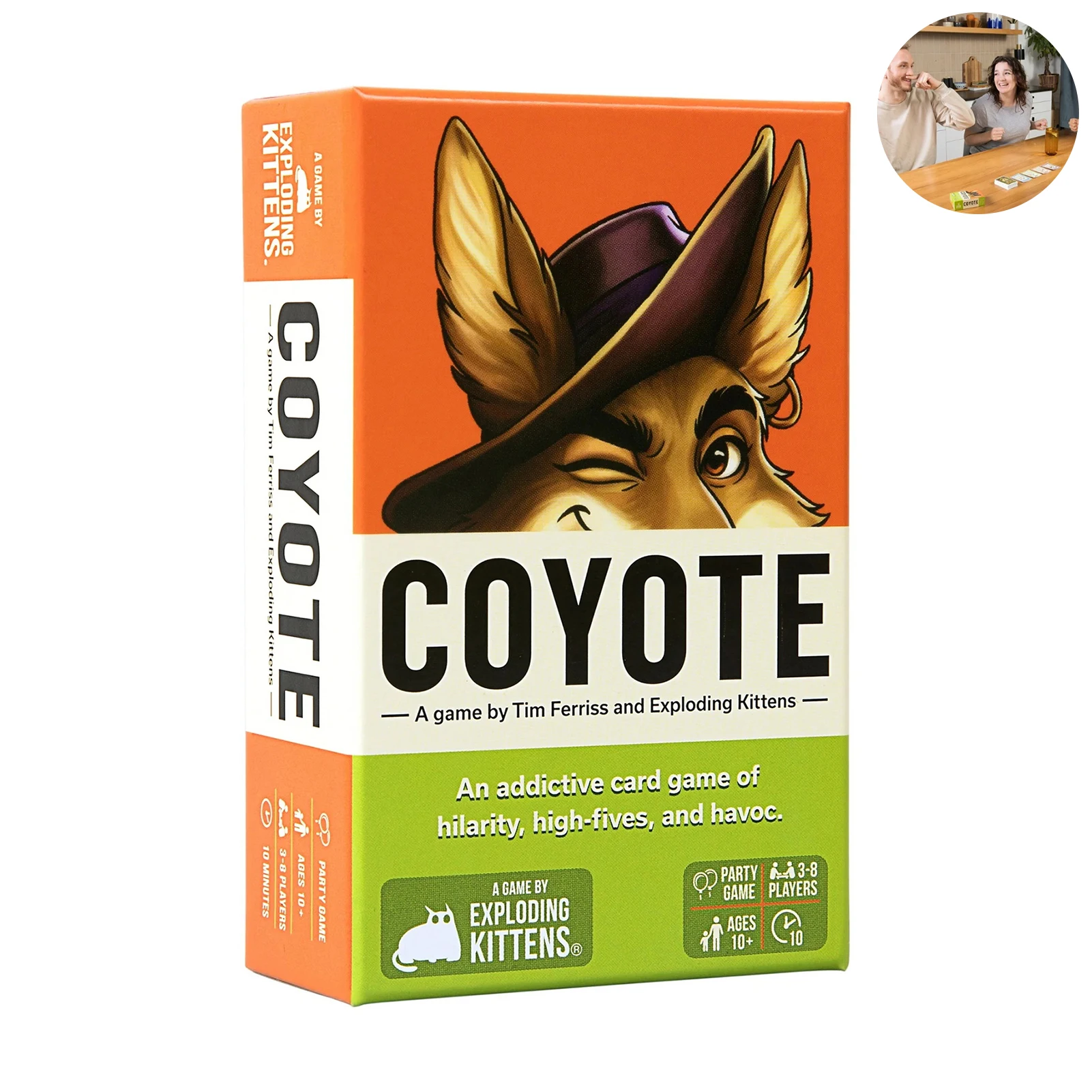 Jeu de cartes Coyote, jeu de société amusant pour adultes, avec 36 cartes, famille, amis, stratégie, jeu de fleutrage pour la nuit du jeu