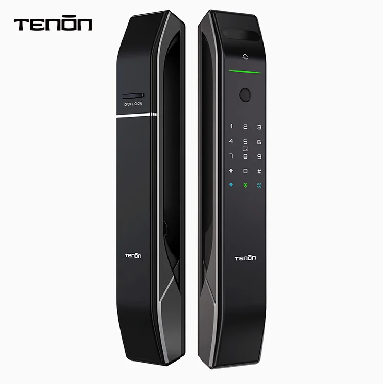 A7X Smart Home System Automatic Fingerprint Password Electronic Locks With Pin Tuya Wifi Face Recognition Push Pull Door Lock