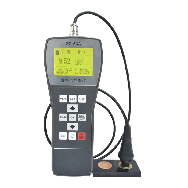 PZ-60A Eddy Current Conductivity Tester Digital Display Conductivity/Conductivity Tester/Copper Aluminum Conductivity Tester