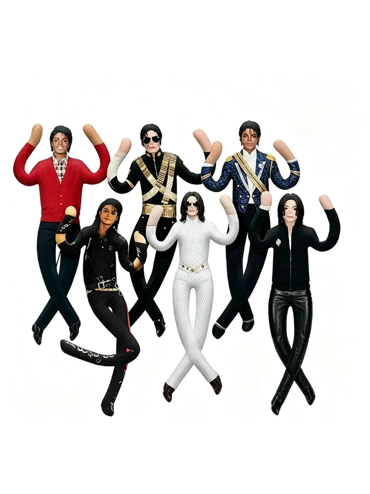 New &/Style  Michael Jackson Cosplay Prop Doll Plush Stuffed Figure Dolls Room Decoration Abstract Joint Mobility Props Gift