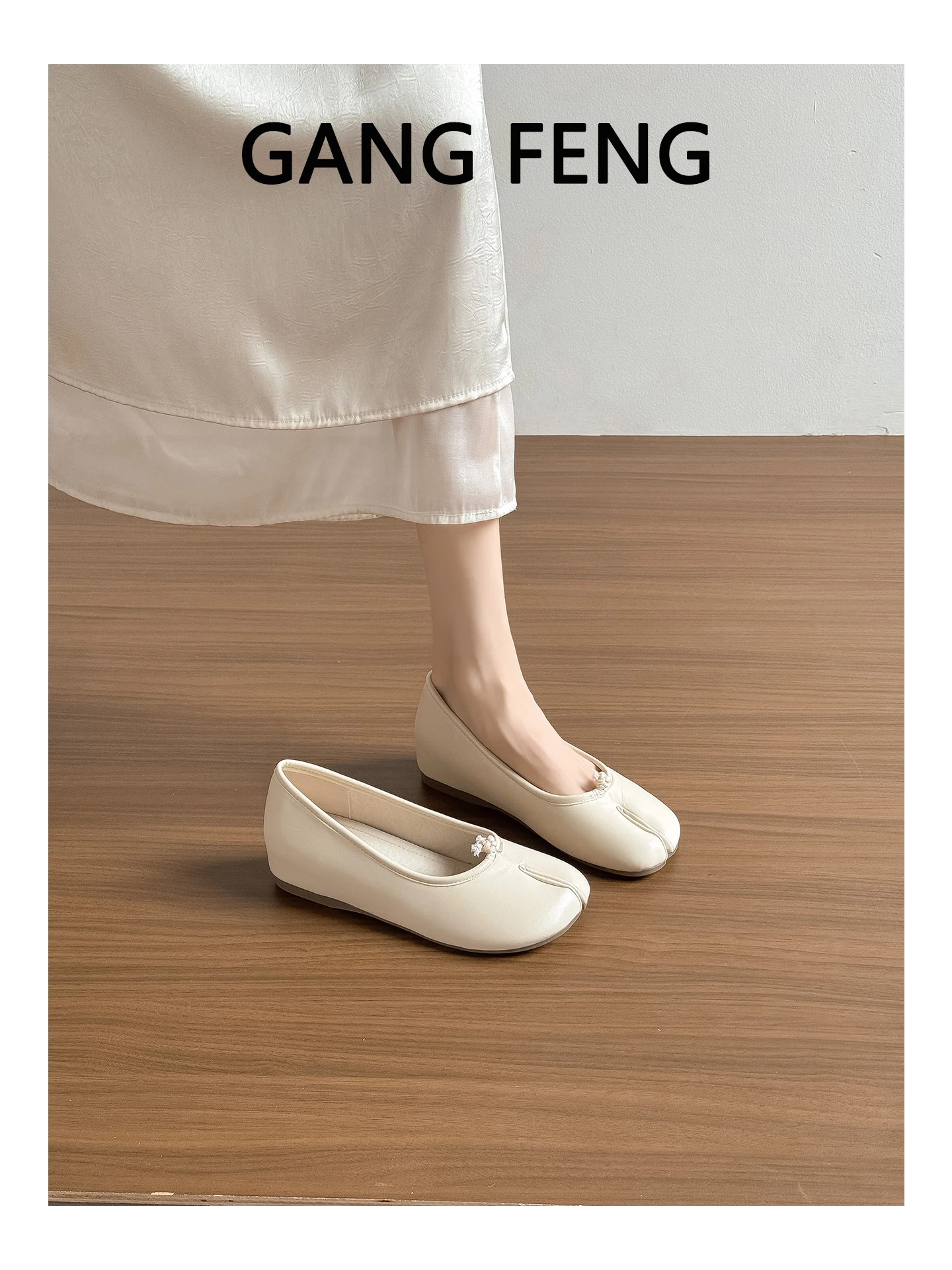retro-style-women's-flat-heel-soft-bottom-ballet-shoes-slip-on-toe-separated-casual-fashion-footwear-spring-summer-autumn