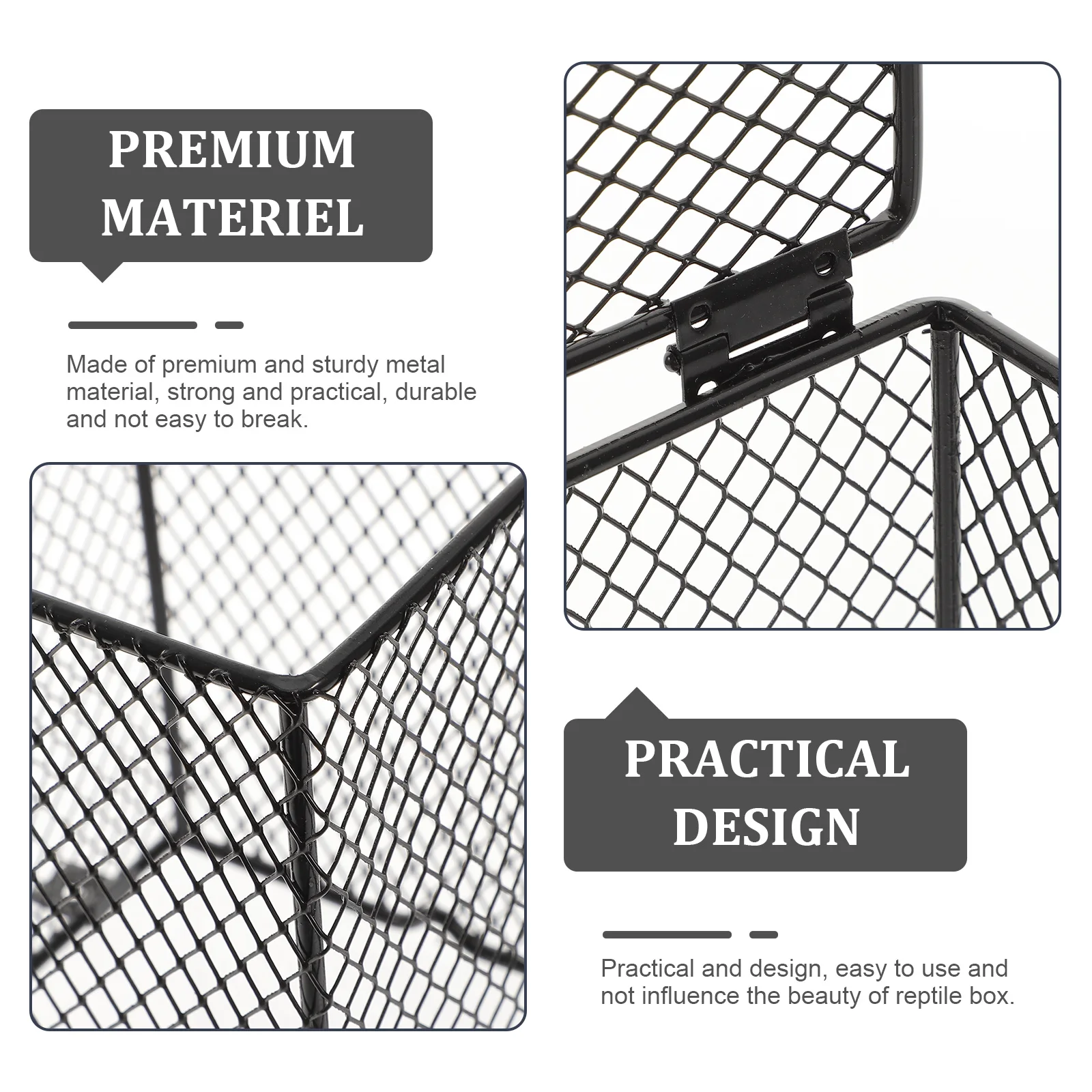 

Reptile Anti-Scalding Lampshade Metal Reptile Heating Lamp Cover Heat Lamp Shade Practical Safe Durable Pet Cage Accessory