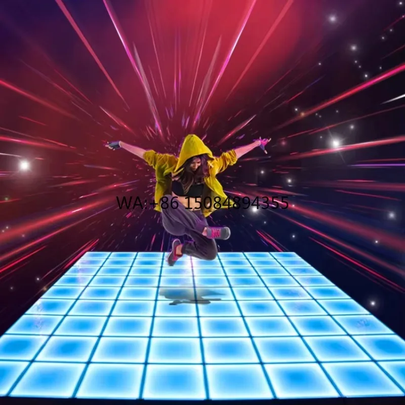

Used Lighted Snap Lock Platform Led Sensacell Interactive Dance Floor for Sale