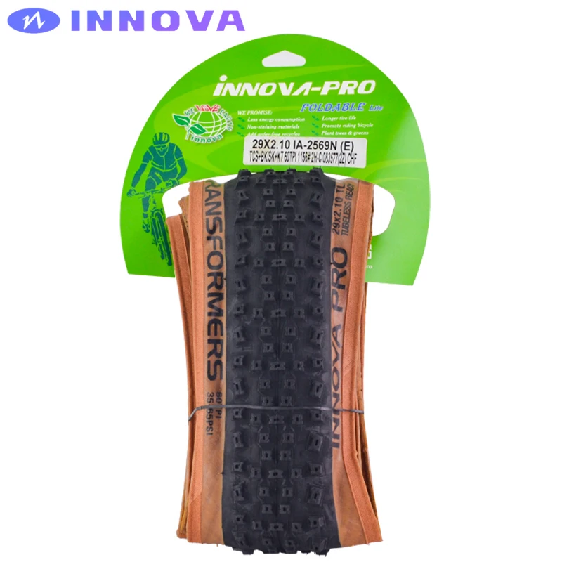 INNOVA TRANSFORMERS 29x2.10 27.5x2.10 Tubeless MTB Bike Tire Gravel XC Tracks Mountain Off-Road Bicycle 60TPI Folding Tire