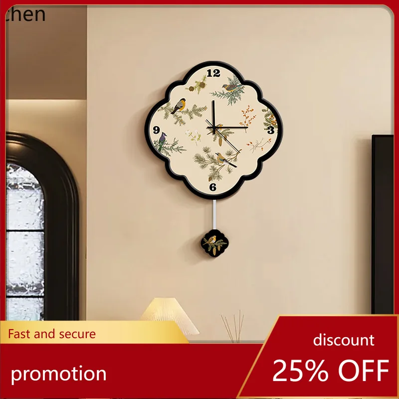 

Zml wall clock - vintage minimalist decor for bedroom, bedside, and living room