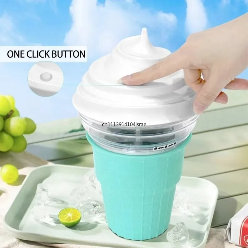 Household Mini Portable Electric Ice Cream Machine, Desktop Kitchen Gadget for Home & Small Business Use
