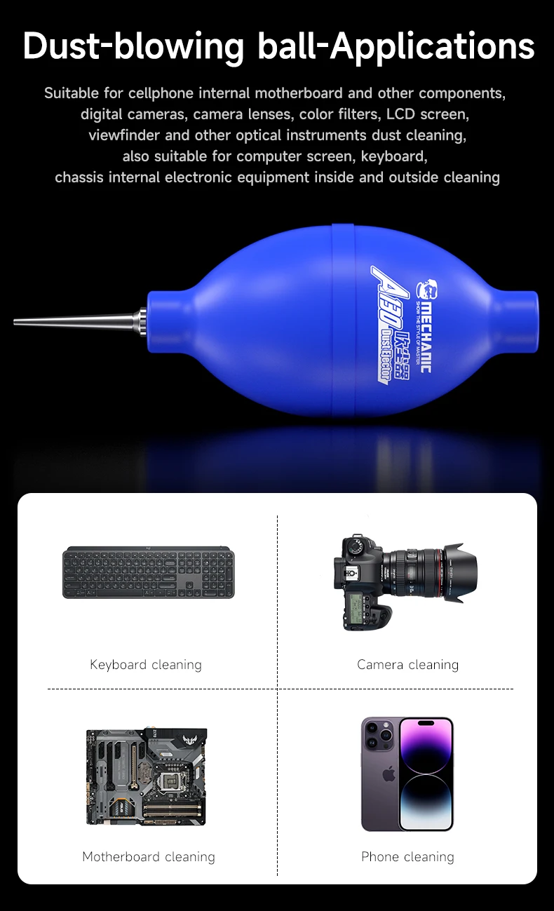 MECHANIC  A130 Phone Repair Dust Cleaner Air Blower Ball Dust Cleaning Pen Tools for Phone PCB PC Keyboard Camera Lens Cleaning